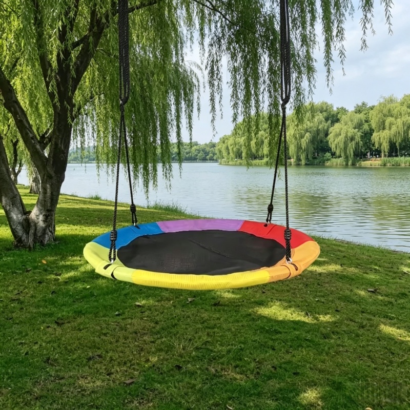 Gardening Tools Kids - 원형 옥스포드 네트 캔버스 어린이 해먹