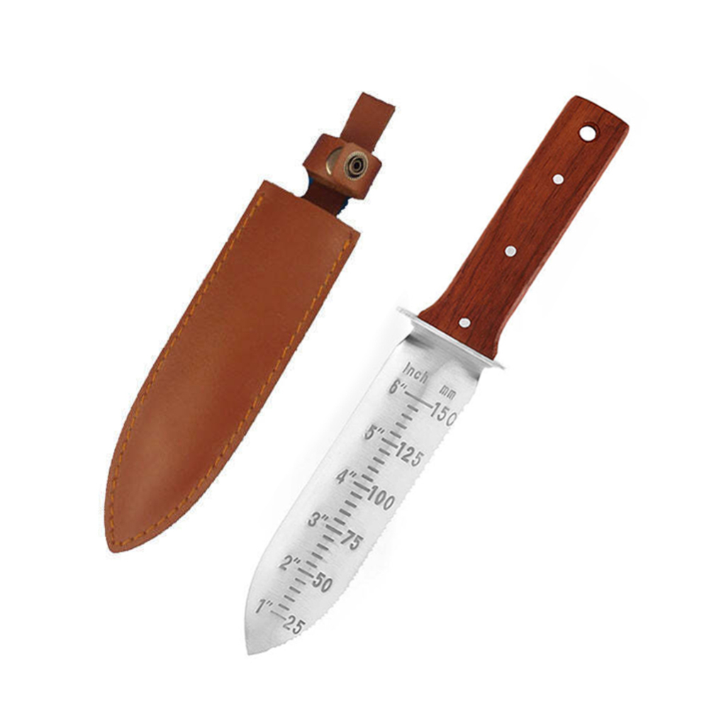 Gardening Tools Knife - 가죽 칼집, 보호용 핸드가드가 포함된 전문가용