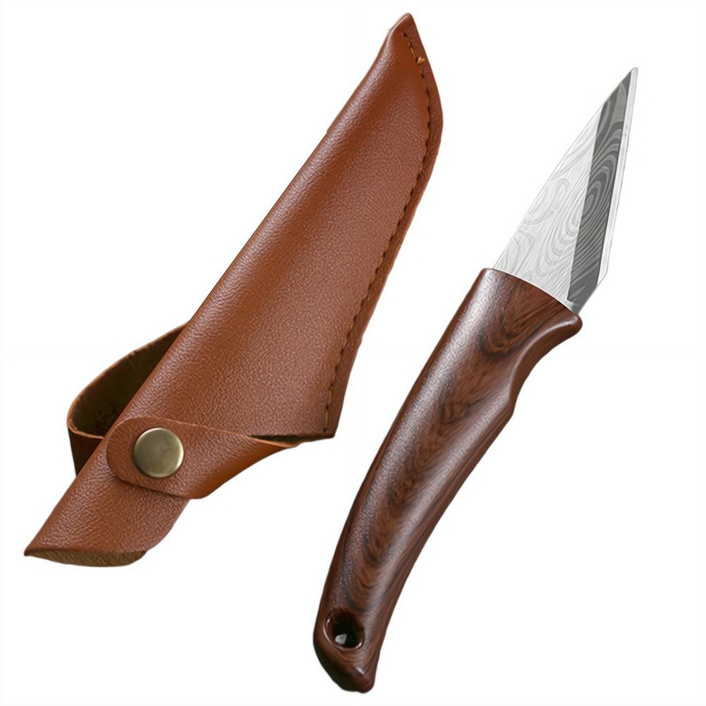 Gardening Tools Sharp - 날카로운 접목칼, 나무 손잡이 및 가죽