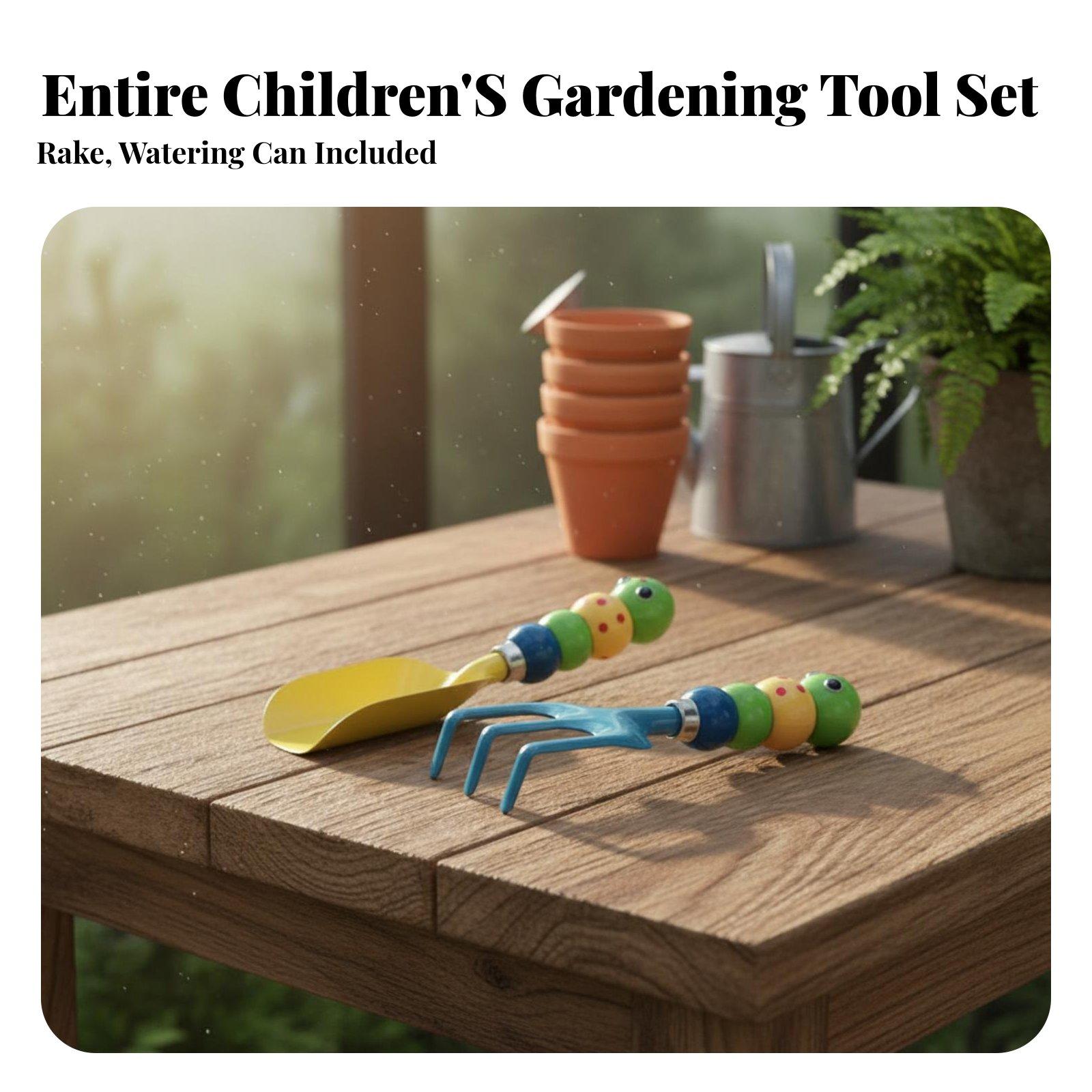 Gardening Tools For Young Children - 3개 세트 어린이용 정원 도구 세트,