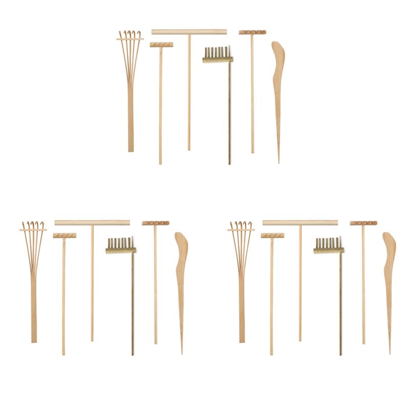Gardening Tools Japanese - AT29-3X 미니 일본식 젠 가든 레이크