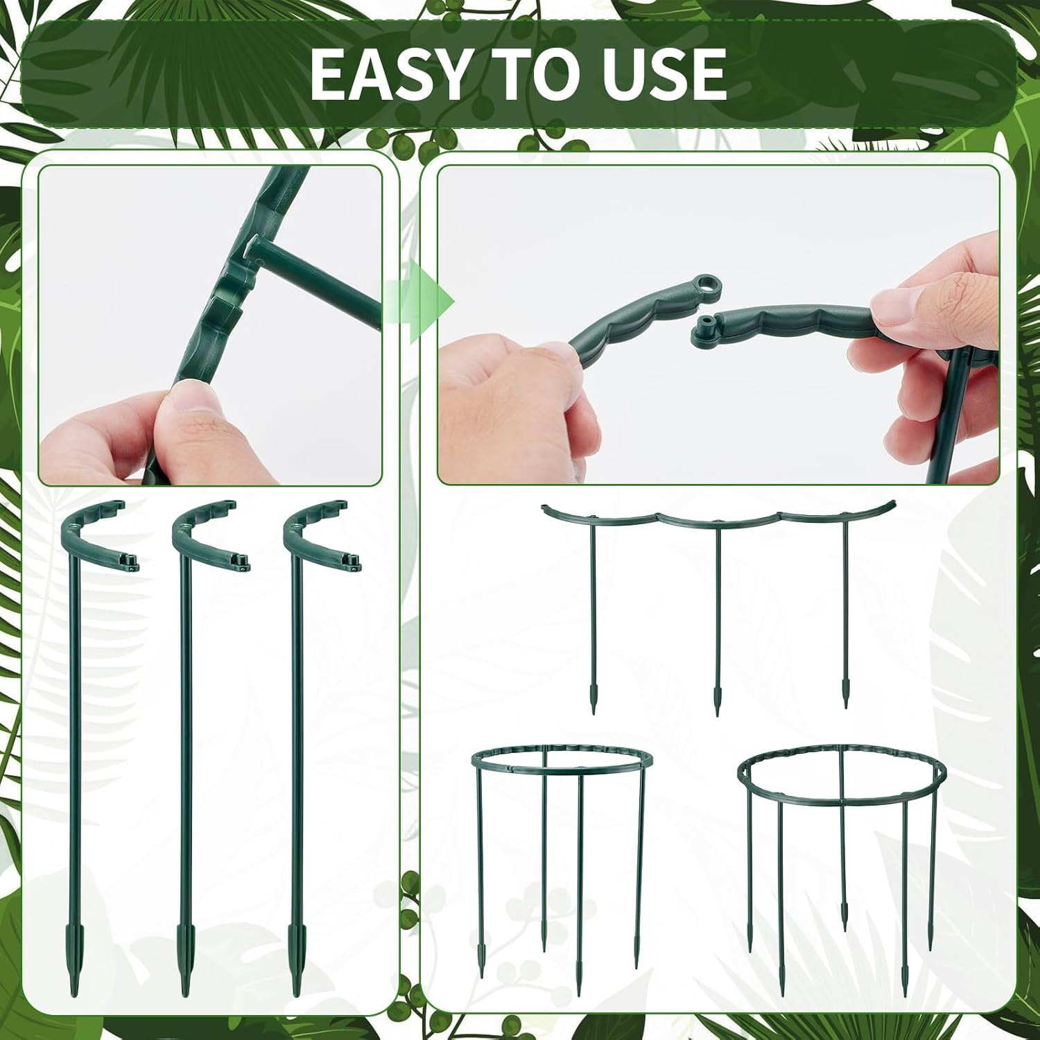 1/16개 식물 지지대 꽃 온실 정리용 고정봉 홀더 스 - Gardening Tools Kids 리뷰 및 가격