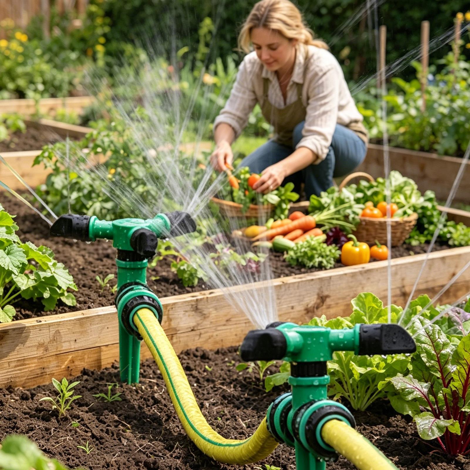 정원 잔디 관개용 자동 회전식 물 스프링클러 360도  - Gardening Tools Plastic 리뷰 및 가격