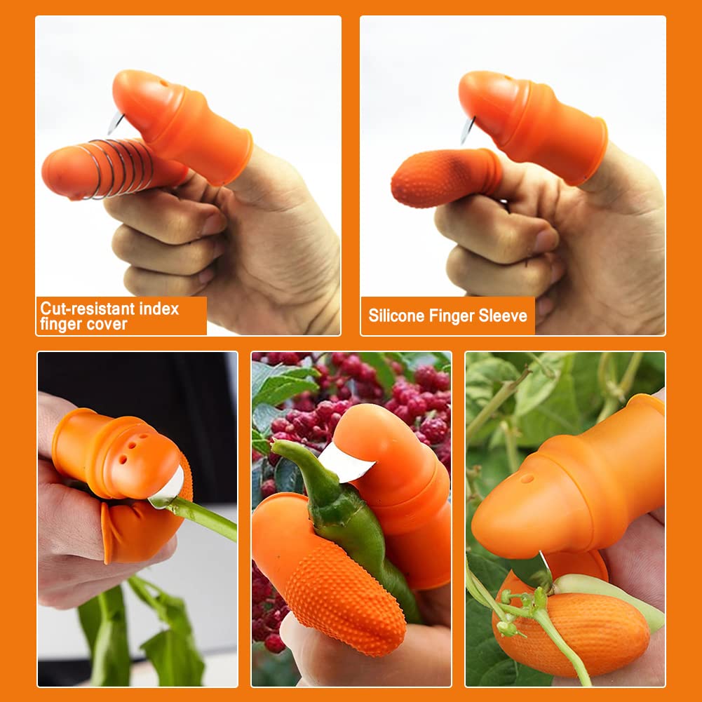 정원용 실리콘 엄지손가락 보호대 수확 도구 손가락 식물 - Gardening Tools Knife 리뷰 및 가격