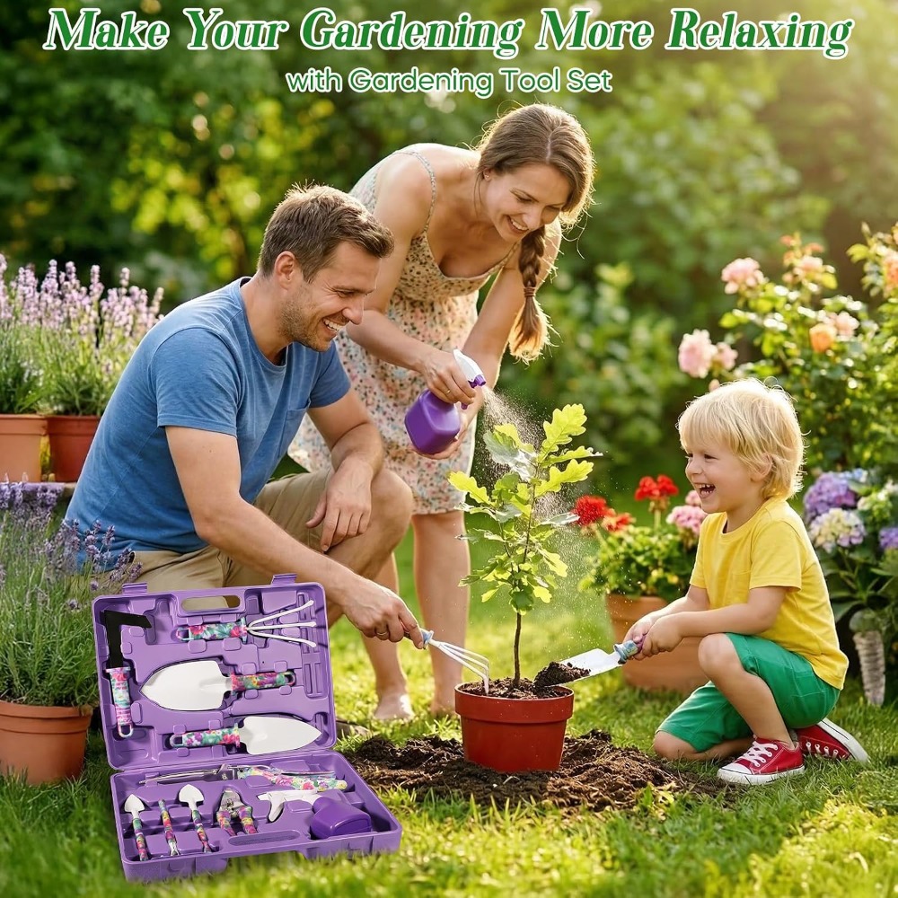 꽃무늬 케이스가 포함된 10종 정원 도구 세트: 특별한 - Gardening Tools Knife 리뷰 및 가격