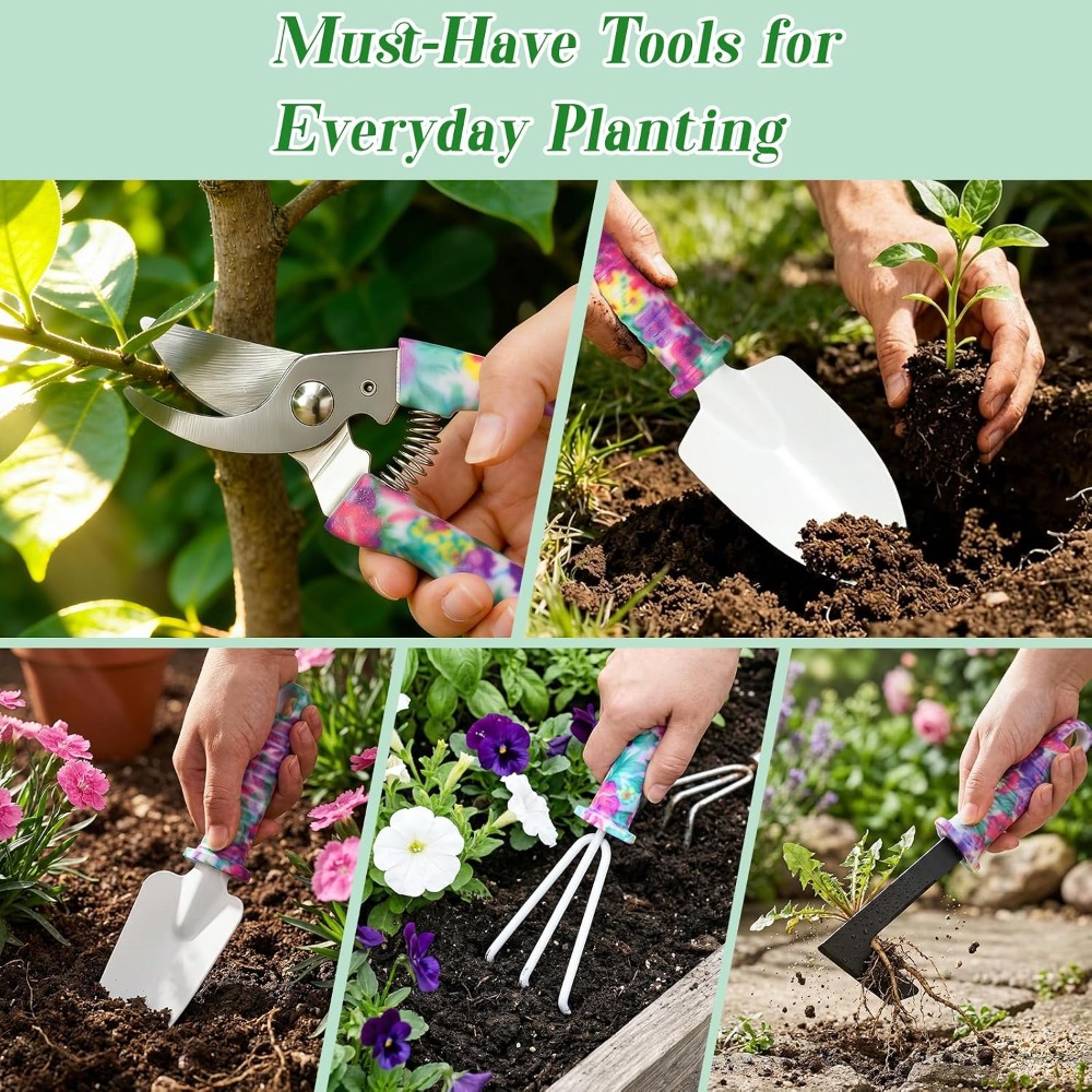 꽃무늬 케이스가 포함된 10종 정원 도구 세트: 특별한 - Gardening Tools Knife 리뷰 및 가격