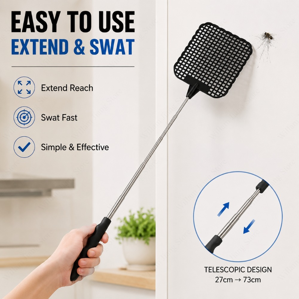 확장형 수동 파리채 실용적인 모기 퇴치 도구 가정, 주 - Gardening Tools Essential 리뷰 및 가격