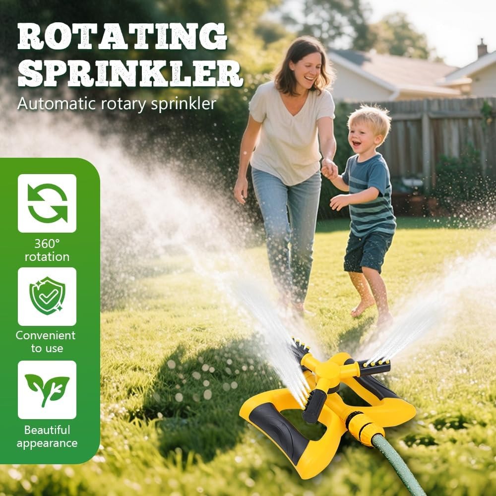 360도 자동 회전 스프링클러(베이스 포함) 넓은 범위 - Gardening Tools Plastic 리뷰 및 가격