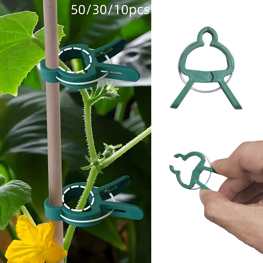 10/30/50개 조절 가능한 식물 클립 - 꽃, 덩굴 - Gardening Tools Essential 리뷰 및 가격