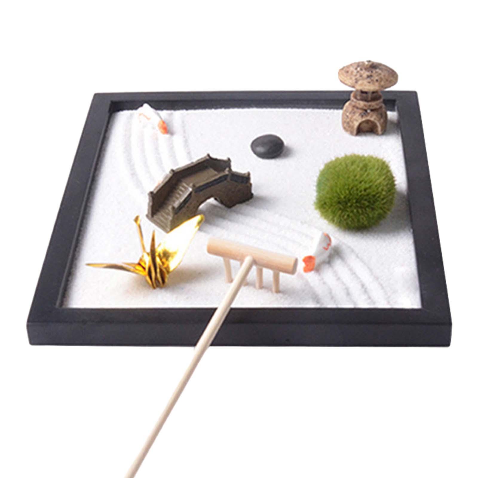 선 정원 모래놀이 세트, 데스크탑용 일본 장식 선물,  - Gardening Tools Japanese 리뷰 및 가격