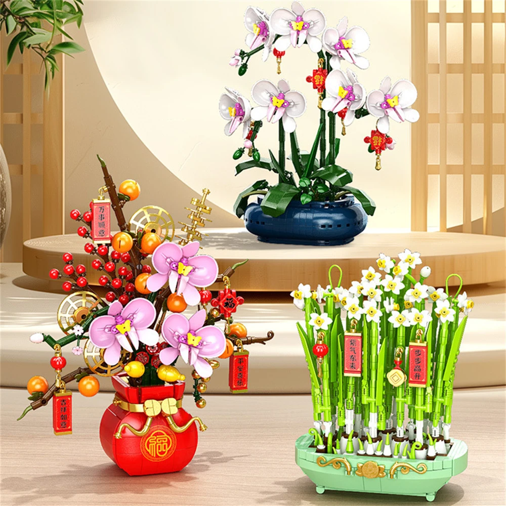 영원한 분재 블록 매화 복숭아 난초 꽃다발 복숭아꽃 분 - Orchid Potting Mix 리뷰 및 가격