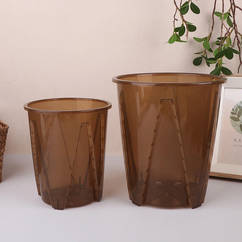 구멍이 있는 플라스틱 난초 뿌리 제어 화분 투명한 화분 - Orchid Potting Mix 리뷰 및 가격