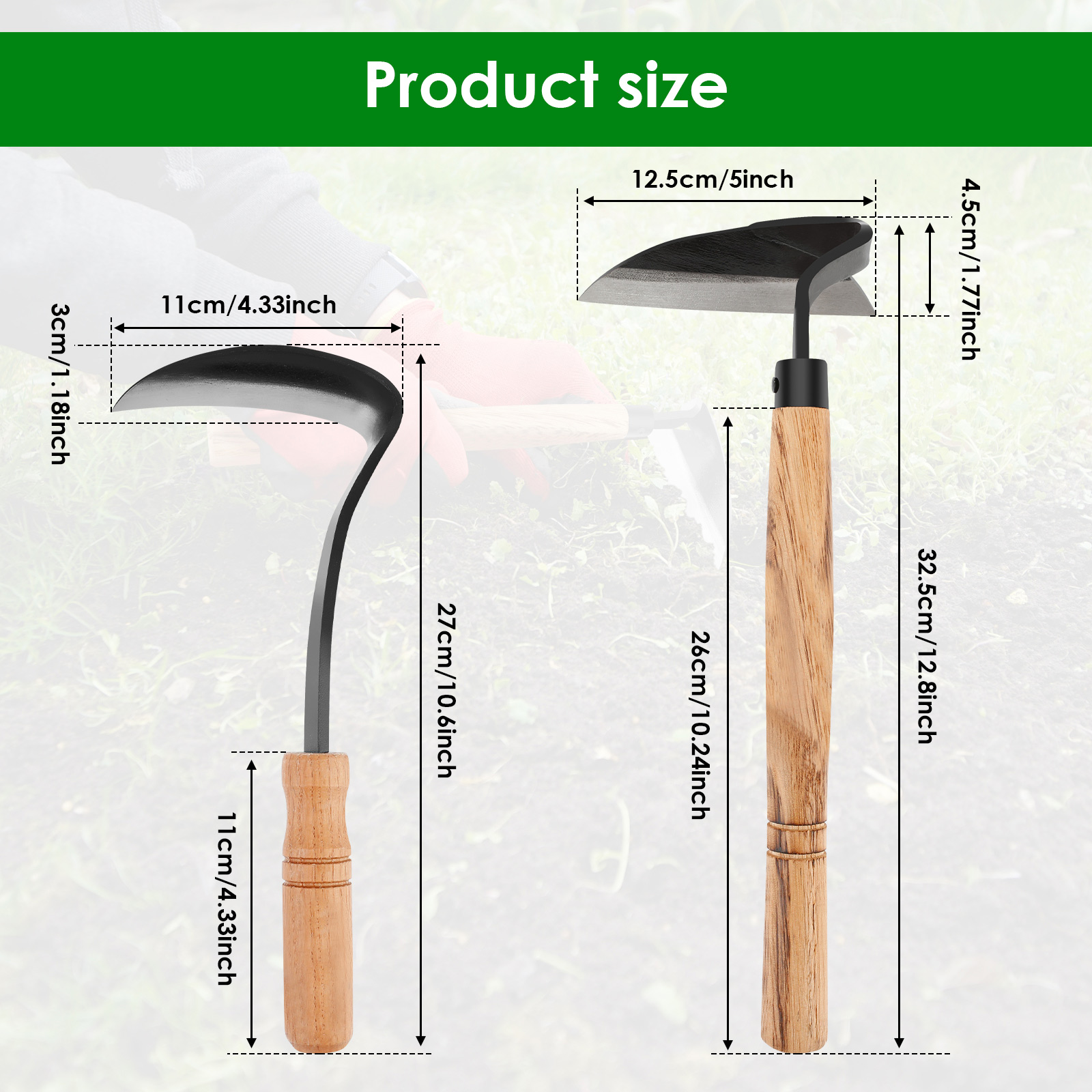 2/1개 손잡이 제초기 일본식 잡초 제거 도구 탄소강  - Gardening Tools Japanese 리뷰 및 가격