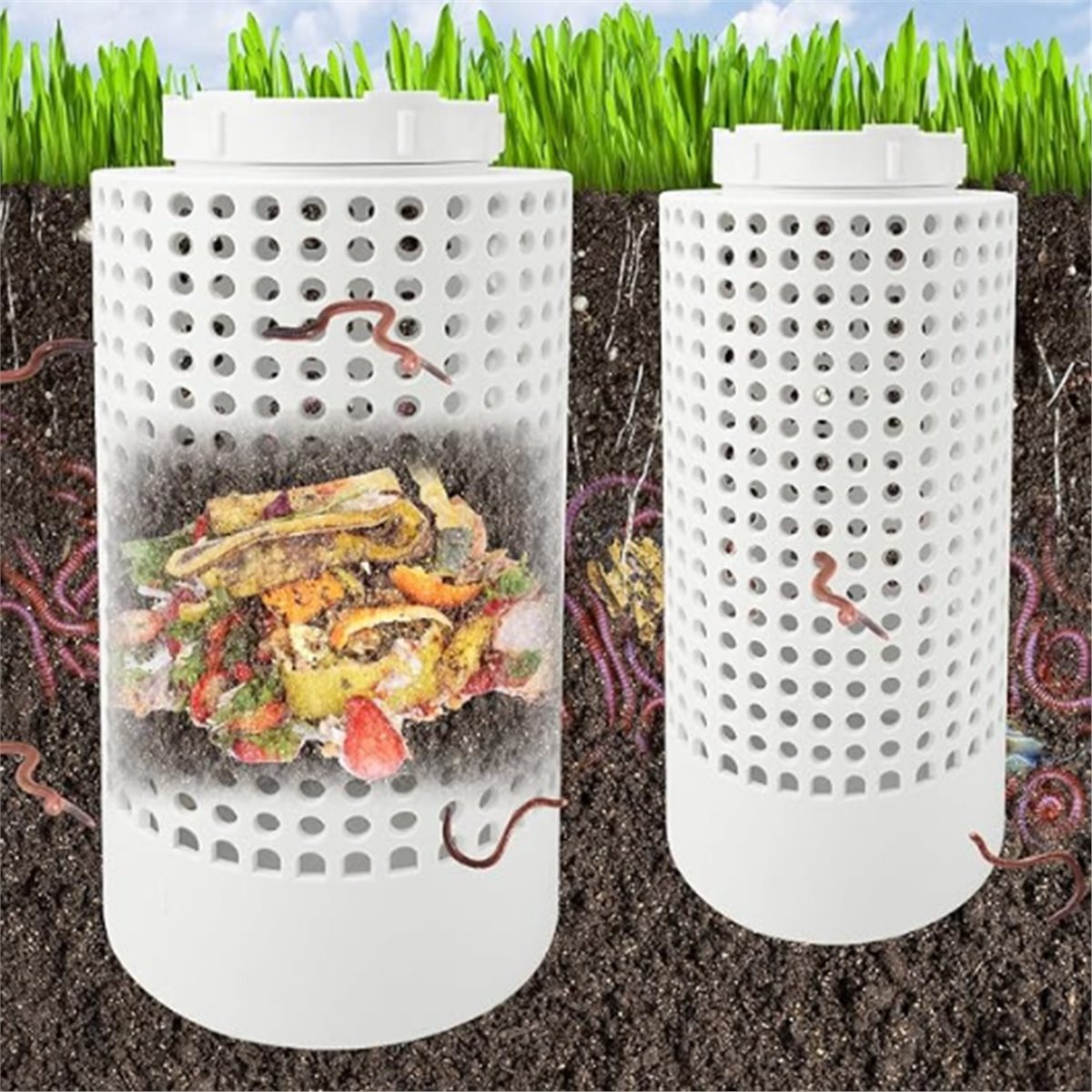 웰컴 딜-2개입 지중 벌레 퇴비화기, 고상식 정원용 지 - Gardening Tools Deals 리뷰 및 가격