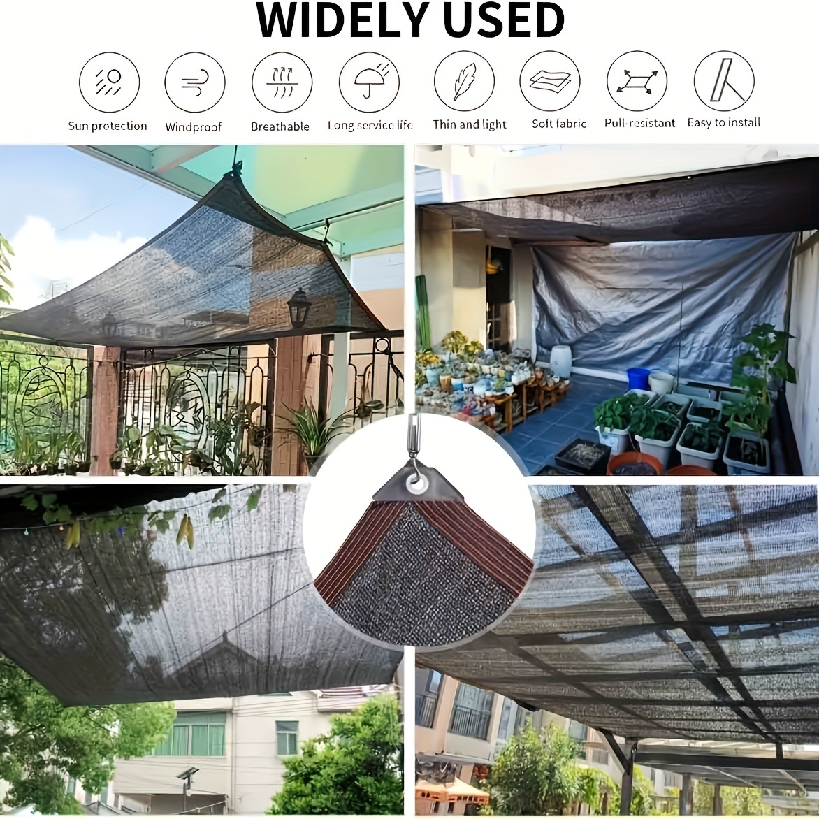 2-15m 검은 태양 그늘 그물 태양 그늘 차단 태양  - Garden Netting Cover 리뷰 및 가격